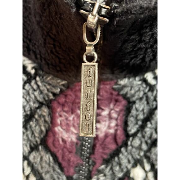 Vintage Duffel Outdoor Womens Shaggy Cottagecore Icicle Fleece Thick Jacket S XL - Picture 2 of 9